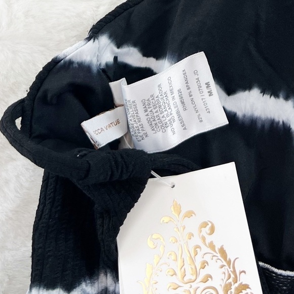 NWT Becca Iconic Tie Dye One Shoulder One Piece Swimsuit - Picture 3 of 6